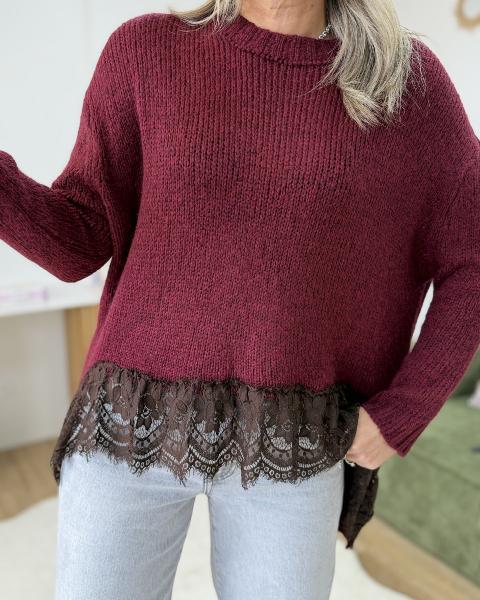 Pull Spencer bordeaux