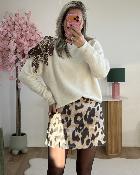 Jupe short leopard (du 34 au 40)