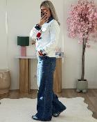 Sweat bisou magique gris