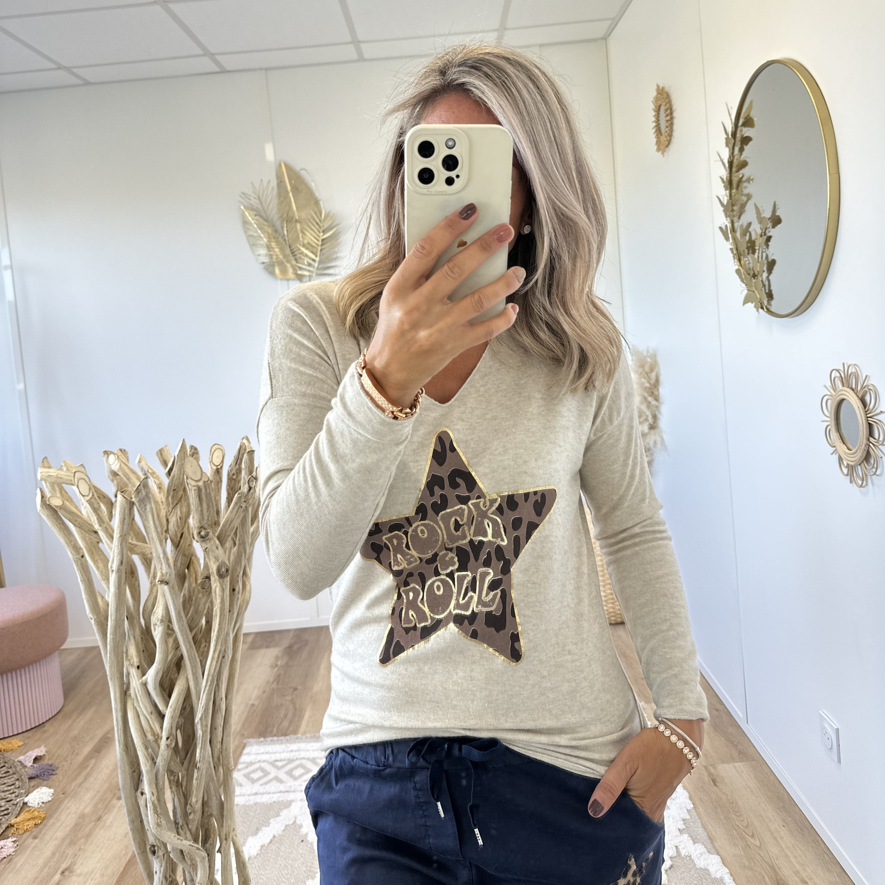 Pull Mahé beige