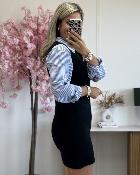 Robe pull sans manches noir