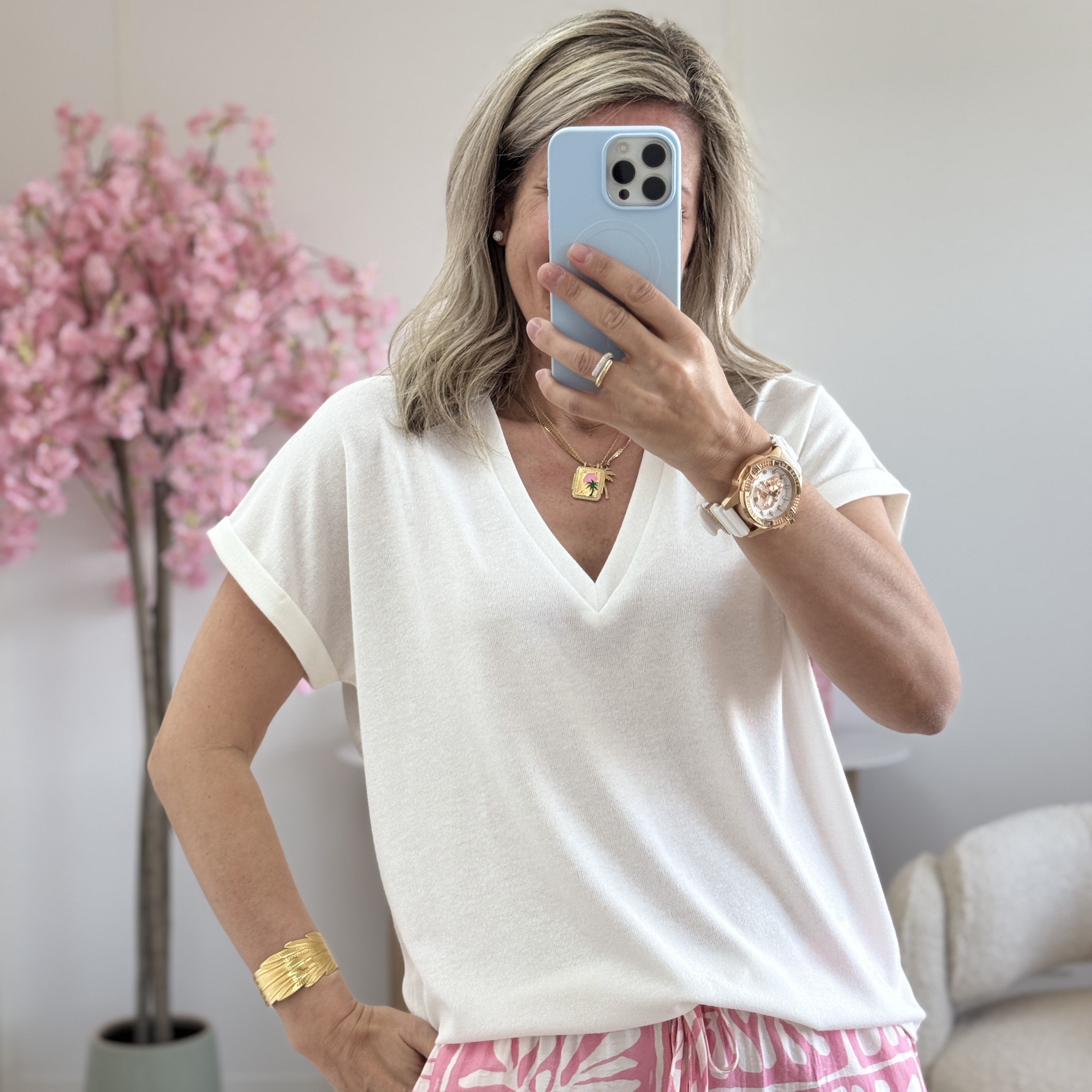 Tee shirt Laura blanc