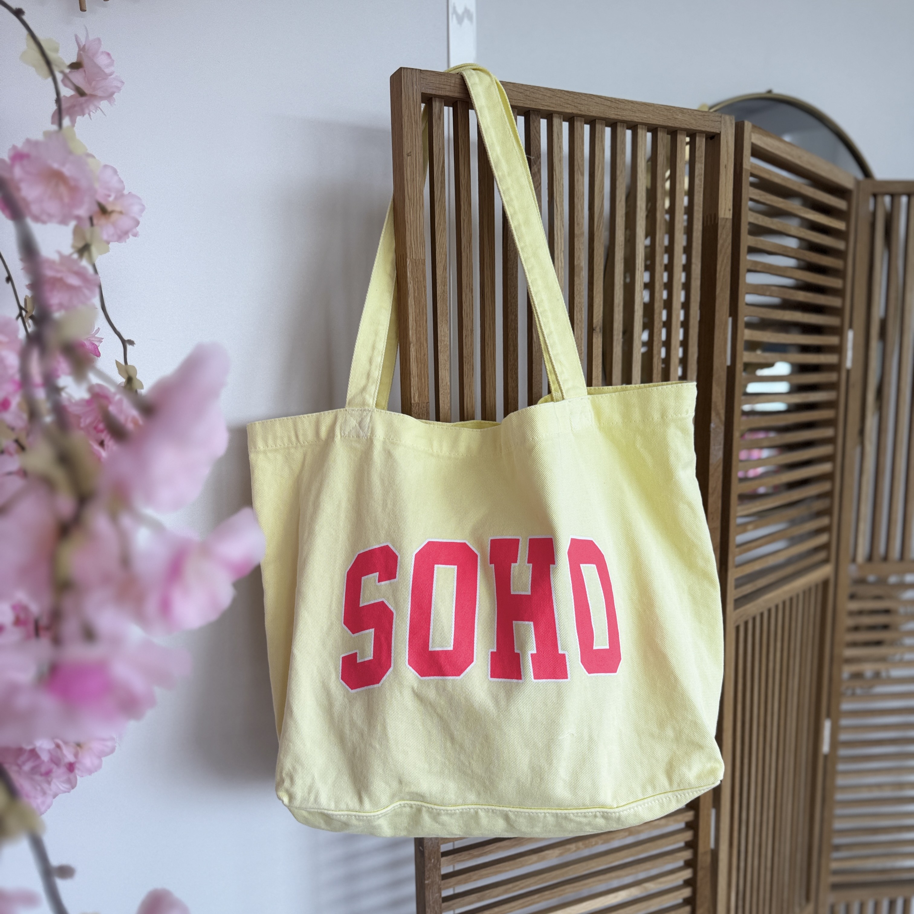 Sac en jeans jaune 