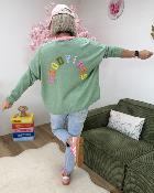 Gilet good vibes vert