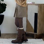 Jupe short Regina camel
