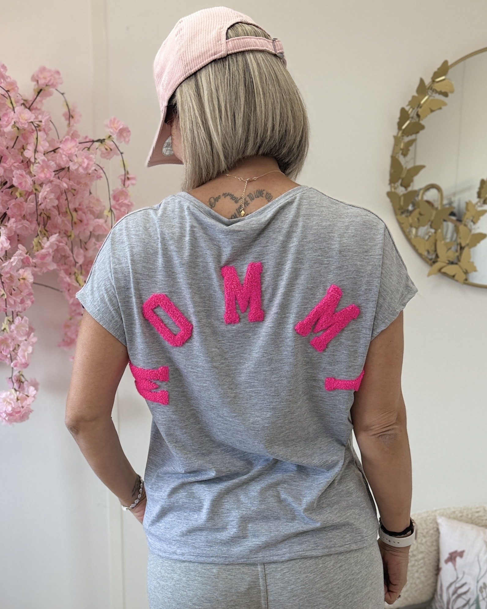 T shirt mommy fushia