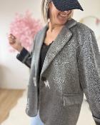 Blazer strass oversize