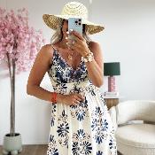 Robe Moira bleu