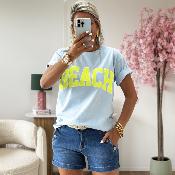 Tee shirt Beach ciel