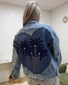 Veste en jeans Palmiers