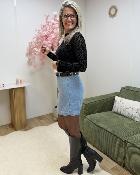 Jupe short en jeans (taille petit)