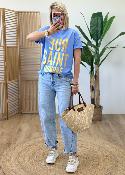 Tee shirt St honore bleu