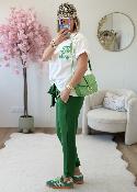 Pantalon Tia vert