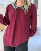Blouse Sophie bordeaux