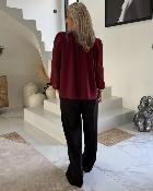 Blouse Sophie bordeaux