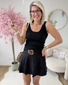 Jupe short Mona noire