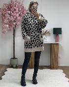 Pull Adele noir beige