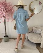 Robe Eden jeans bleue