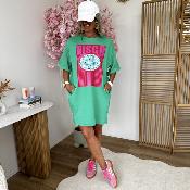 Robe sweat disco verte