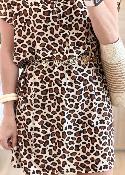 Robe en viscose camel