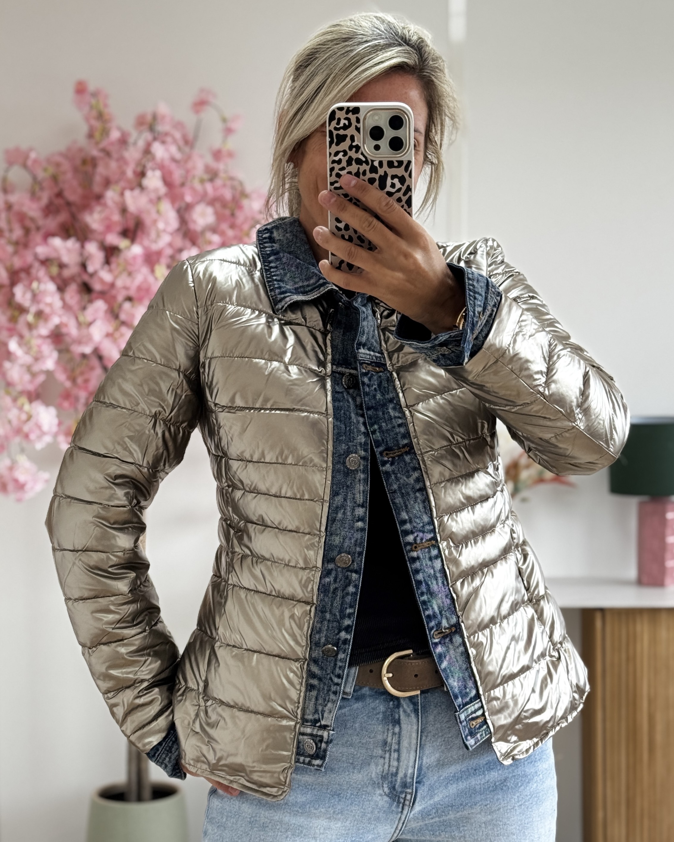 Doudoune bi jeans