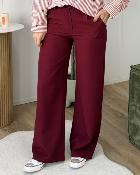Pantalon Amandine bordeaux