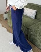 Pantalon en lin marine