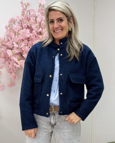 Bombers bouclettes marine