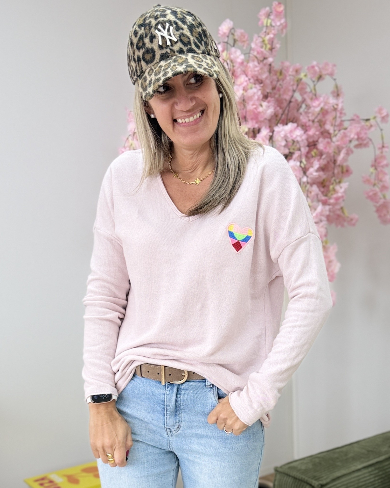 Pull Gaetan rose pale