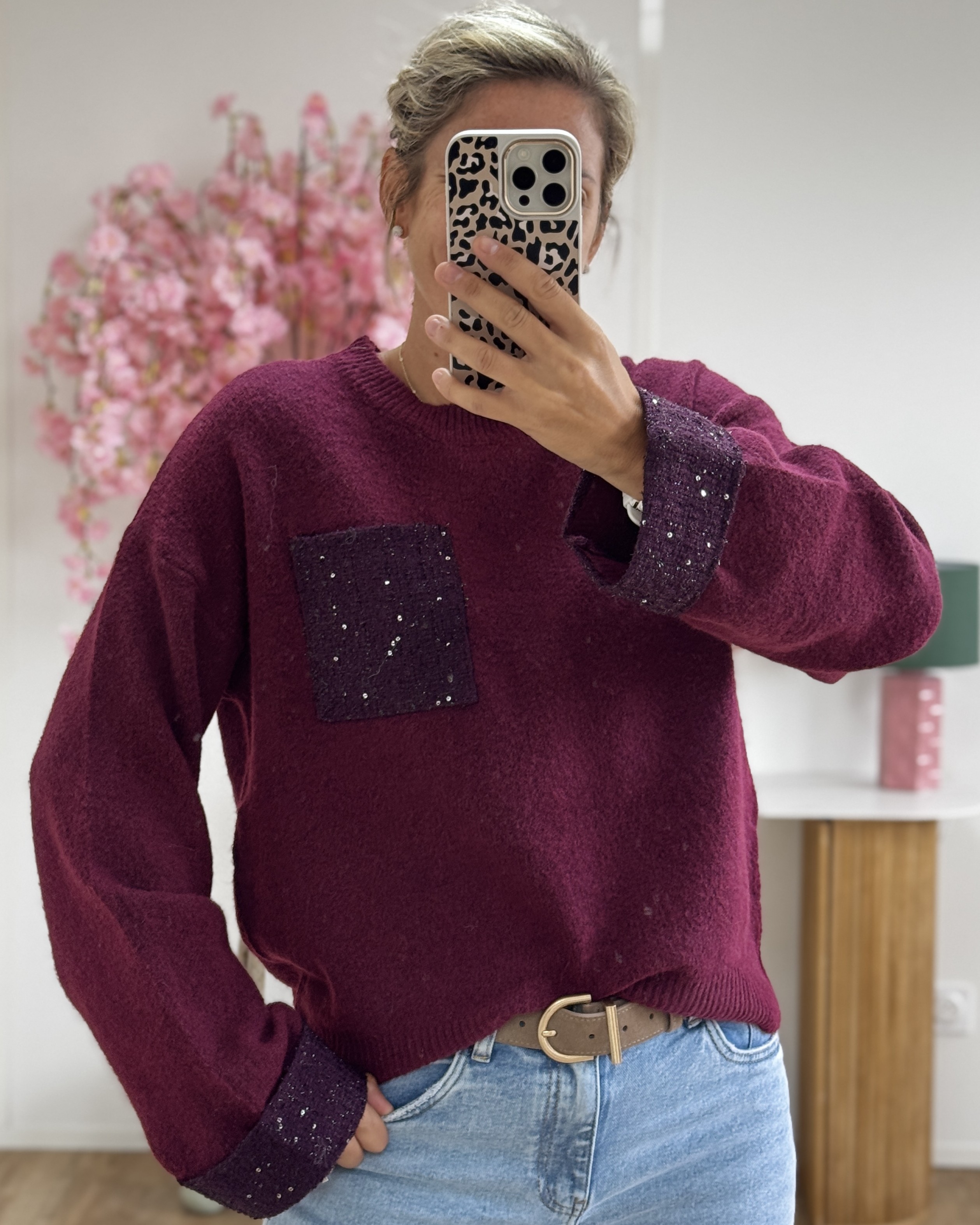 Pull Ryan bordeaux