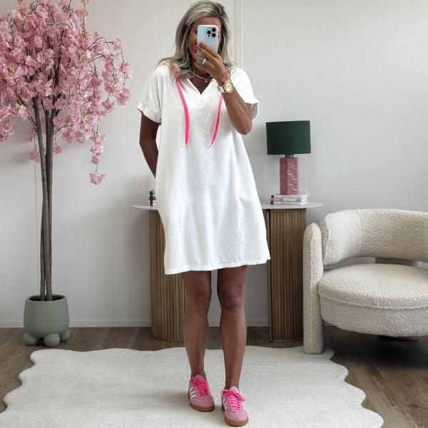 Robe éponge blanc