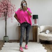 Gilet Maddox rose fluo