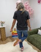 Tee shirt Leslie gris fluo