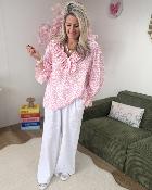 Pantalon gaze de coton blanc