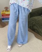 Pantalon gaze de coton ciel