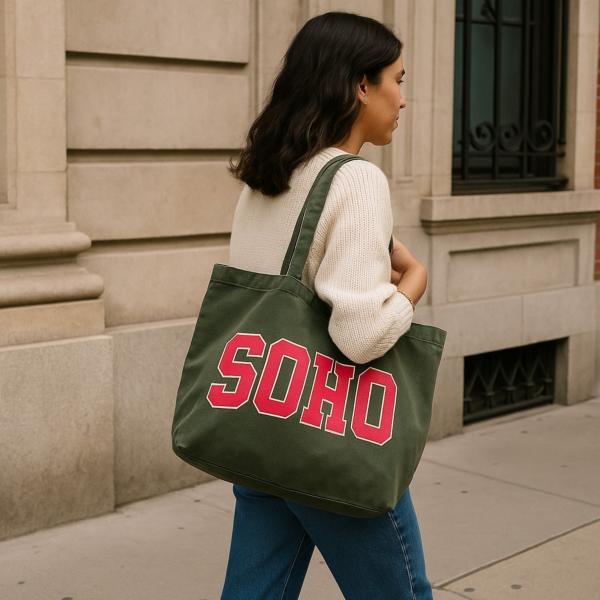 Sac en jeans kaki