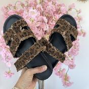 Mules scratchs leopard
