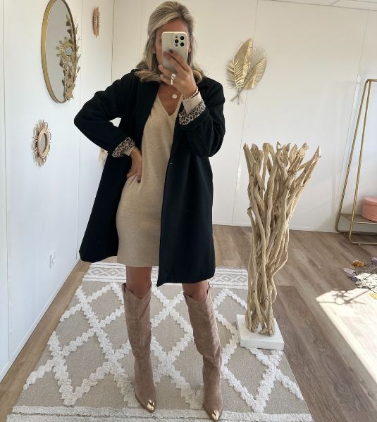 Manteau Diana noir