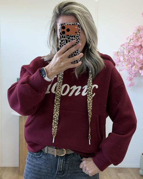 Sweat Iconic bordeaux