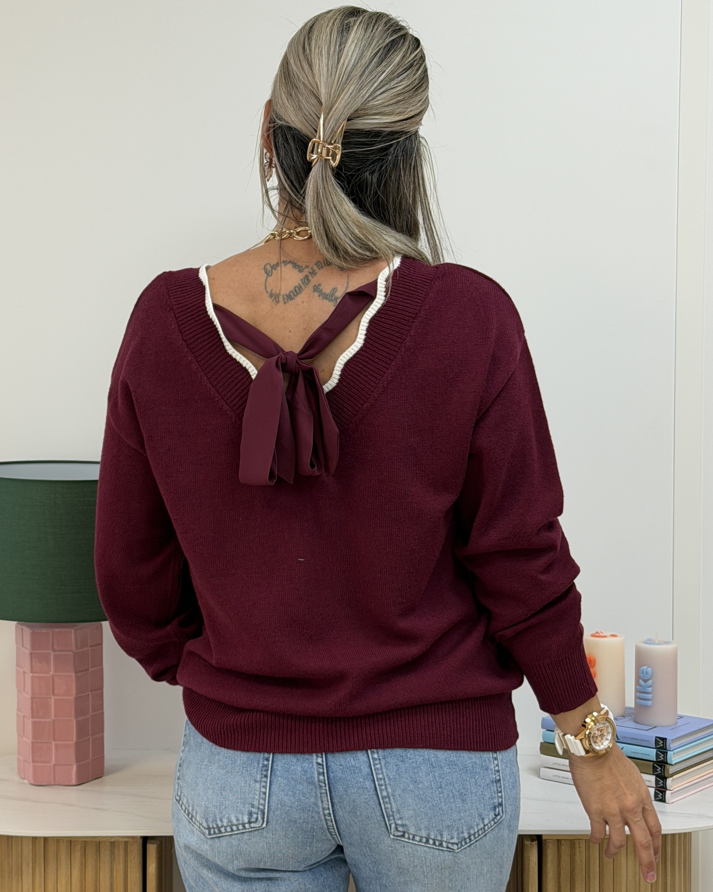 Pull Julianne bordeaux