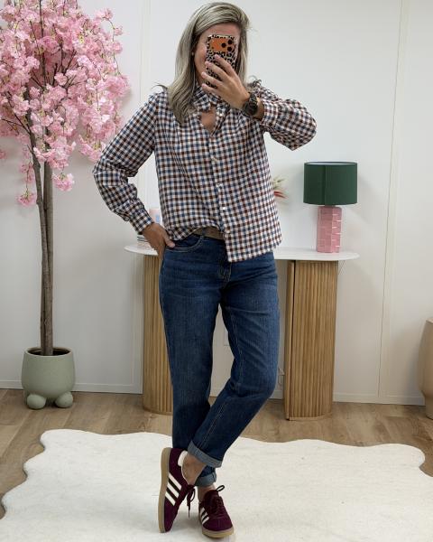 Jean Mom strass