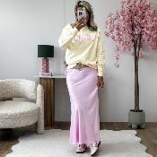 Jupe Satinée rose