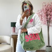 Sac en jeans kaki
