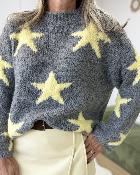 Pull Adelie gris jaune