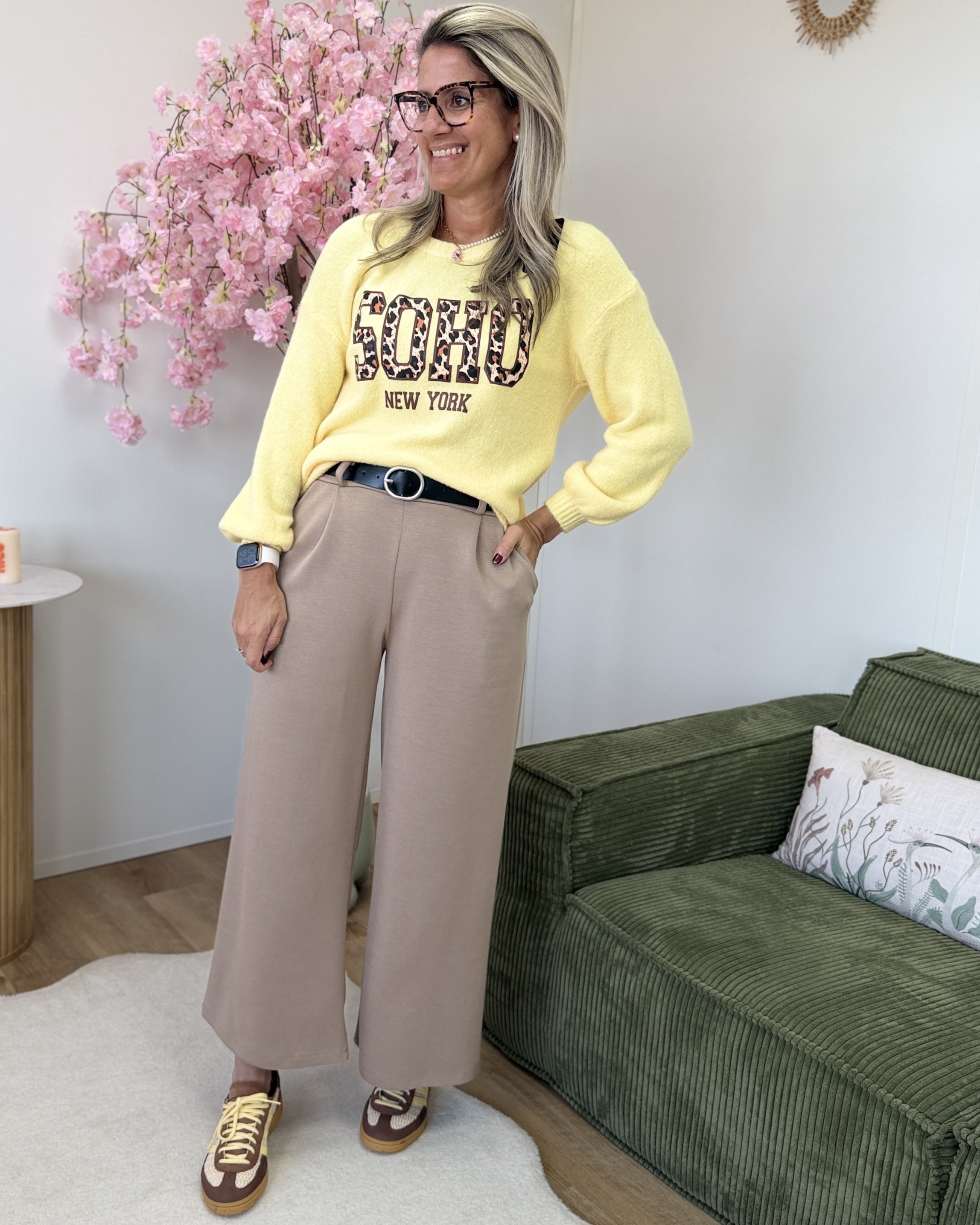 Pantalon Jessie taupe (du 34 au 40)