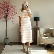Robe mariniere rose