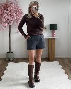Short Cleo gris