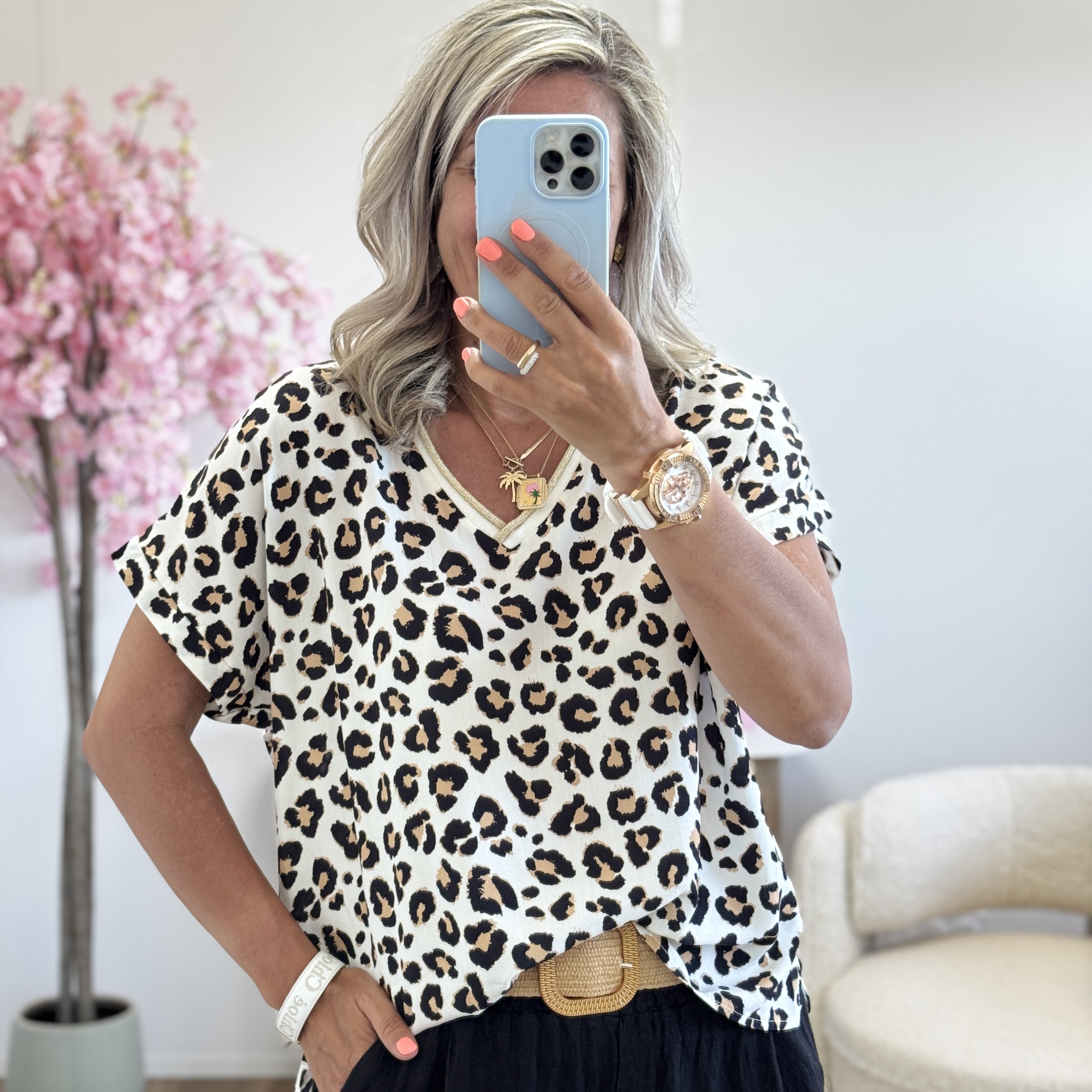 Tee shirt Gemma camel noir