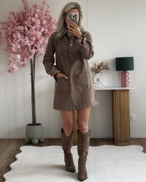 Robe Brenda chocolat