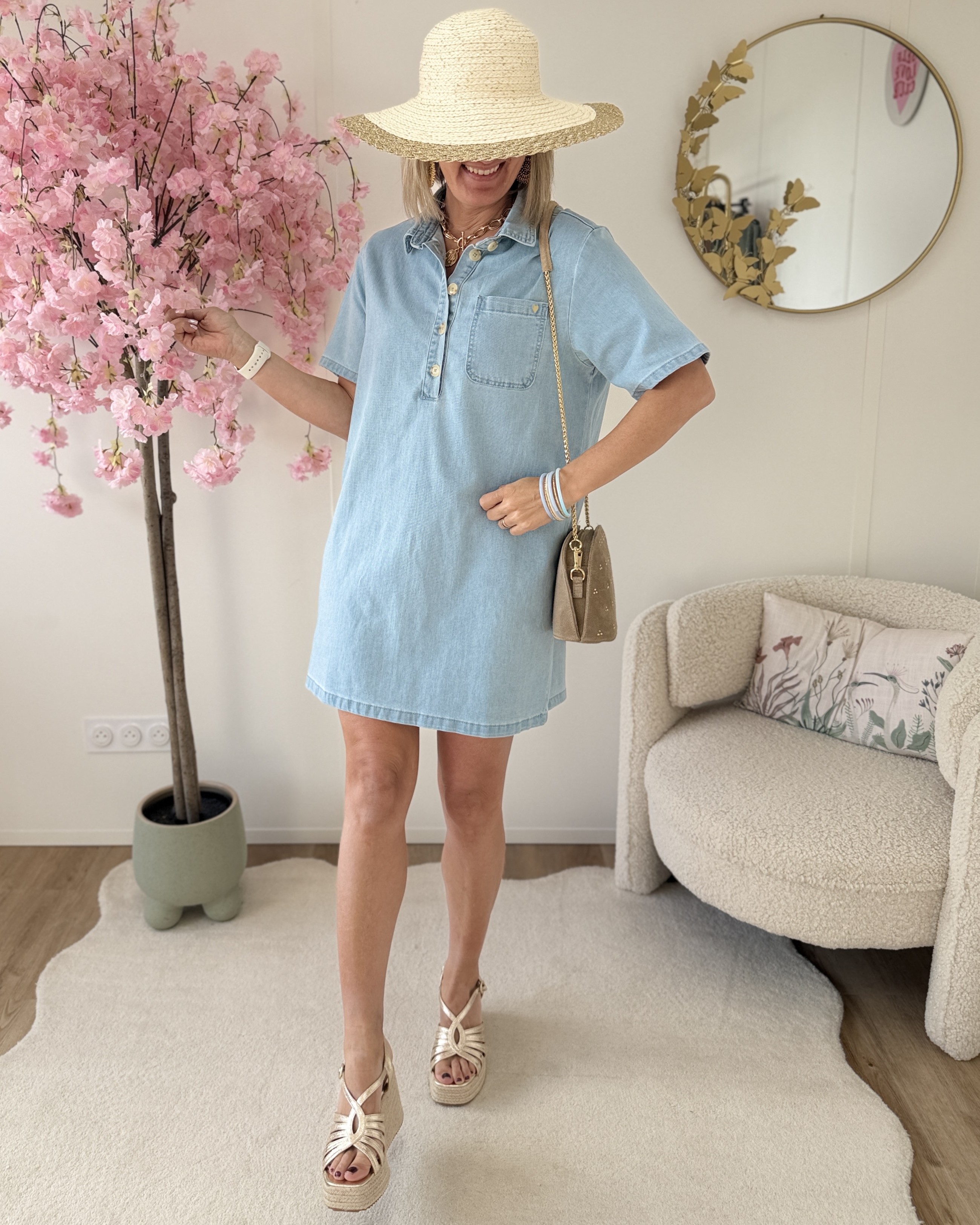 Robe Eden jeans bleue